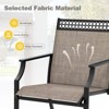 Tangkula 9-Piece Outdoor Patio Furniture w/ Large Wooden Tabletop & Umbrella Hole - 4 of 4