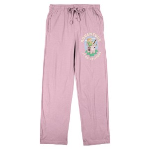 Minecraft Alex Riding Pig Women's Pink Sleep Pajama Pants - 1 of 4