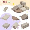 INFURNIC Baby Activity Gyms Soft Foam Climbing Playset for Kids Indoor Crawl and Climb Adventure, Multicolored, 39.4"*31.6"*7.9" - 4 of 4