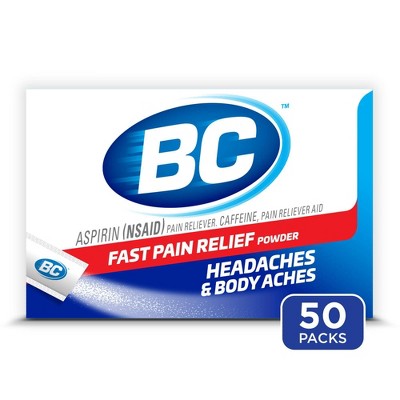 BC Powder Headache Fast Pain Relief Powder  - Aspirin (NSAID) - 50ct