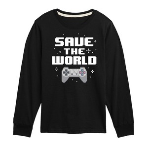 Boys' - Instant Message - Gamer Long Sleeve Graphic T-Shirt - 1 of 4