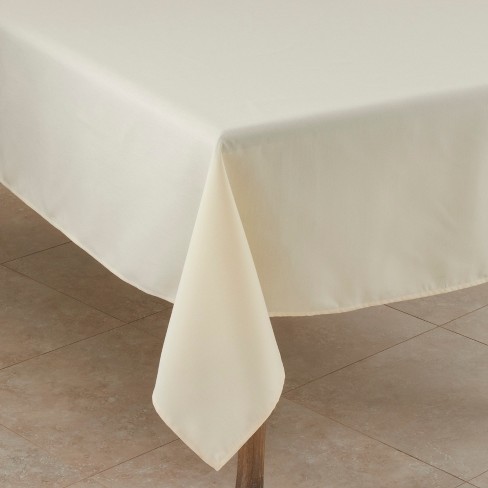 Cream colored clearance tablecloth