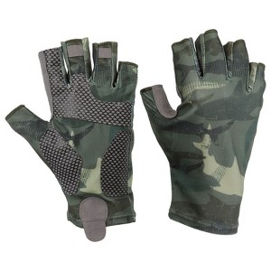Unique Bargains Sun Protection Non-Slip Breathable Elastic Fishing Gloves 1Pair - 1 of 4