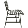vidaXL Garden Bench Black Powder-coated steel Large Durable - 4 of 4