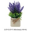 Unique Bargains Artificial Plants Lavender Plant in Pot Plastic 3.07"x3.07"x7.48" 1 Pc - 3 of 4