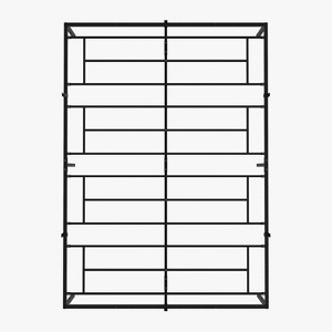 Full/Queen/King Metal Bed Frame – 6"/8"/10"/12"/14"/16" Platform, Heavy Duty Steel Slat Support, No Box Spring Needed, Easy Assembly, Black - 1 of 4