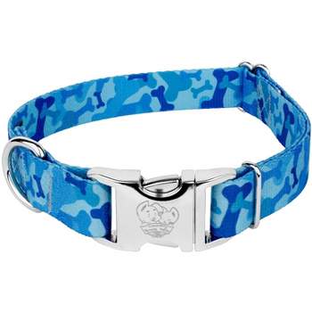 Country Brook Petz Premium Blue Bone Camo Dog Collar