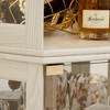 ORRD Lighted Corner Curio Cabinet, White Display Case with Lights for Collectibles & Glassware - 3 of 4