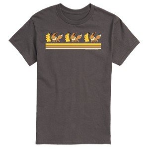Men's - Pokémon - Pikachu Evee Retro Short Sleeve Graphic T-Shirt - 1 of 4