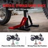 Motorcycle Lift Stand, Heavy-Duty 440lbs Capacity Hydraulic ATV Stand - Adjustable Height for Maintenance - 4 of 4