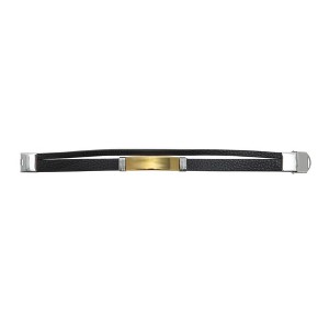 Unique Bargains Double Ring Titanium Steel Bracelets 1 Pc - 1 of 4