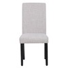 WestinTrends  Upholstered Linen Fabric Dining Chair (Set of 2) - 2 of 4