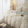 Boho Floral Duvet Cover King, Soft Cotton, Vintage Garden Design, 1 King with 2 Pillowcases - 2 of 4