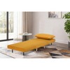 Racxily 3-in-1 Sofa Bed, Upholstered Convertible Sleeper Accent Chair - 4 of 4