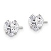 Chisel Stainless Steel Polished 6mm Heart Cubic Zirconia Stud Earrings - 4 of 4