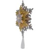 Northlight 13.75" Lighted Gold and Silver Snowflake Christmas Tree Topper, Clear Lights - 4 of 4