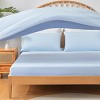 Shabby Chic Solid Color All-Season Microfiber Sheet Set – Lightweight Ultra-Soft Bedding for Hot Season - 3 of 4