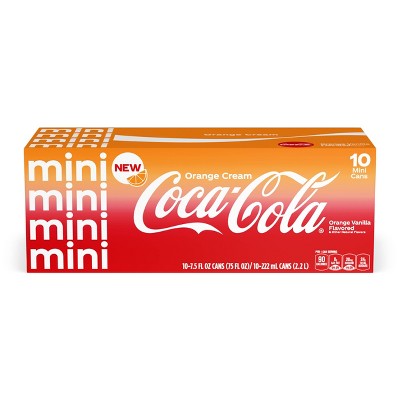 Coca-Cola Orange Cream Soda - 10pk/7.5 fl oz Mini Cans
