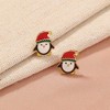 Penguin Christmas Stud Earrings for Cartilage, Festive Holiday Jewelry Gift. - 3 of 4