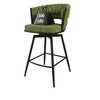 TOAOTBNBO Mid-century Counter Height Bar Stool Set of 2, Industrial Bar Chairs with Back Footrest Arm Barstools for Dining Room - 2 of 4