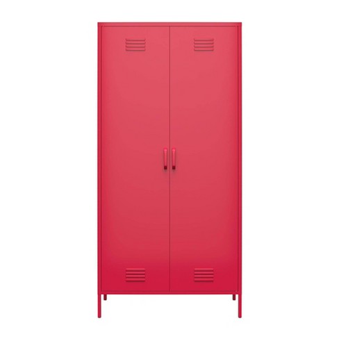 2 Door Cache Metal Locker Storage Cabinet Pink - Novogratz : Target