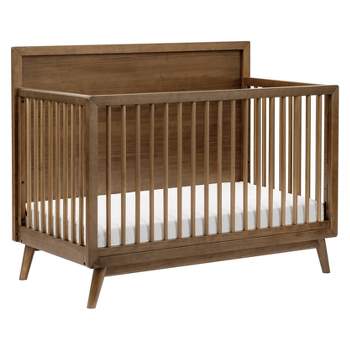 Babyletto Palma Mid-Century 4-in-1 Convertible Crib with Toddler Bed Conversion