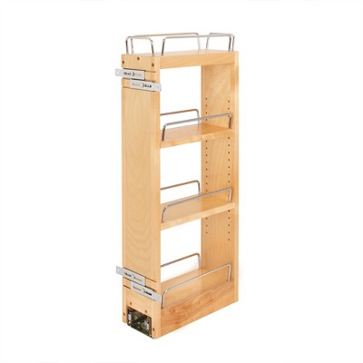 Soft Close Base Cabinet Organizer 5 inch/4-Tier Pull-Out Shelf