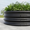 Lyngins Raised Garden Beds Outdoor, Round Galvanized Metal Planter Box & Fire Ring, Open Bottom, Outdoor Planter for Vegetables/Bonfiresv - 4 of 4