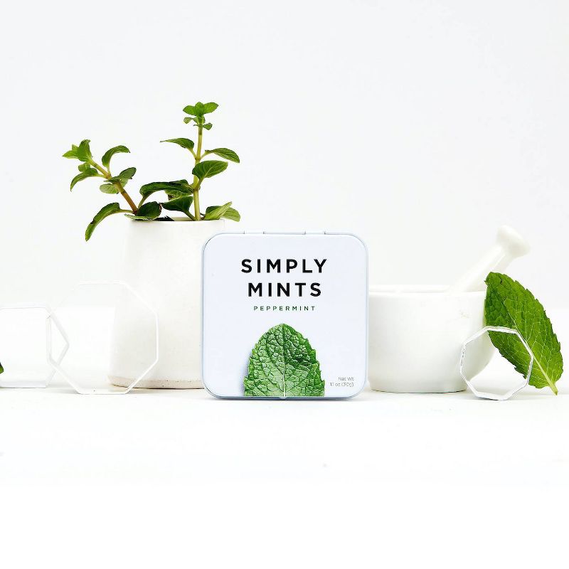 Simply Gum Peppermint Natural Mints - 1.1oz, 4 of 6