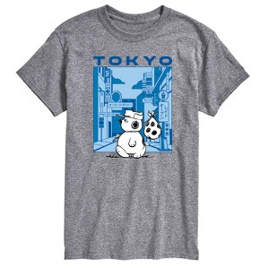 Men's - Peanuts - Olaf Tokyo Street Short Sleeve Graphic T-Shirt - 1 of 4