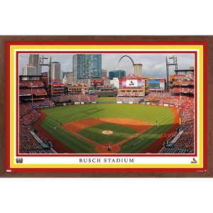 Trends International MLB St. Louis Cardinals - Busch Stadium 22 Framed Wall Poster Prints - 1 of 4