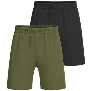 COOFANDY Men's 2 Pack Gym Workout Shorts 7 Inch Quick Dry Athletic Shorts Lightweight Running Shorts with Pockets - 1 of 4