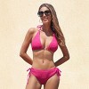 Women's Hot Pink Crochet Bikini Set for Beach Glamour -Cupshe - 2 of 4