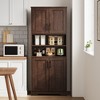 Acekool 67" Tall Storage Cabinet with 4 Doors, Adjustable Shelves, Freestanding Cupboard for Bathroom, Kitchen, Living Room - 4 of 4