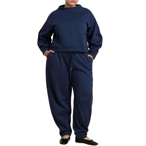 ELOQUII Elements Barrel Leg Sweatpant - 1 of 2