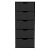 CAVINAS 5 Drawers Bedroom Dresser,Slim Dressers & Chest of Drawers with Cutout Handle for Living Room,Entryway - 4 of 4