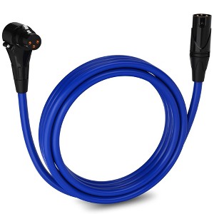 LyxPro Right Angle Female to Male XLR Microphone Cable - 1 of 4