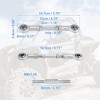 Unique Bargains M8 Steering Suspension Tie Rod for 49cc Electric ATV Go Kart 2Pcs Silver Tone - 3 of 4