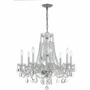 Crystorama Lighting Traditional Crystal 8 - Light Chandelier in  Polished Chrome - 1 of 4