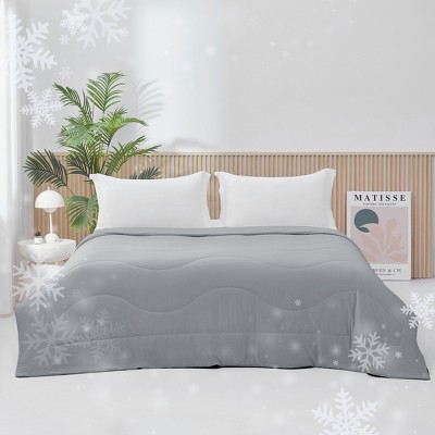 Shabby Chic Style Ultra Soft & Cooling Comforter, Lightweight & Cozy Anti-Clumping Designed Bed Blanket, OEKO-TEX Certified Bed Set for Hot Summer