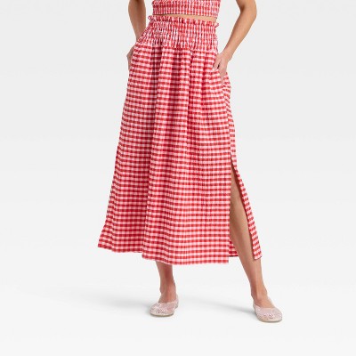 Women's Smocked Maxi A-Line Skirt - Universal Thread™