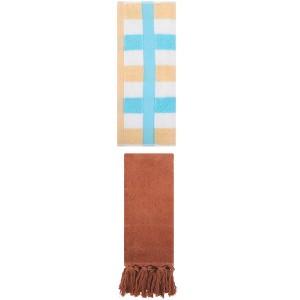 REGALWOVEN 2 Packs Cotton Absorbent Soft Decorative Bathroom Hand Towel for Kitchen - 1 of 4