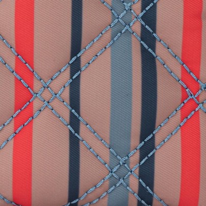 vintage multi stripe diamond quilted