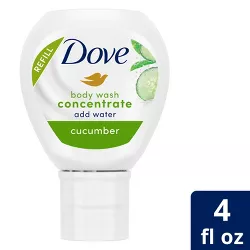 Dove Beauty Cucumber Concentrate Body Wash Refill - 4 fl oz/Makes 16 fl oz
