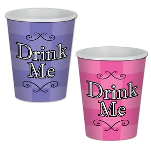 Beistle Alice In Wonderland Beverage Cups, 9 Oz, 3 packs of 8 cups (24/Pkg) Multicolored - 1 of 1