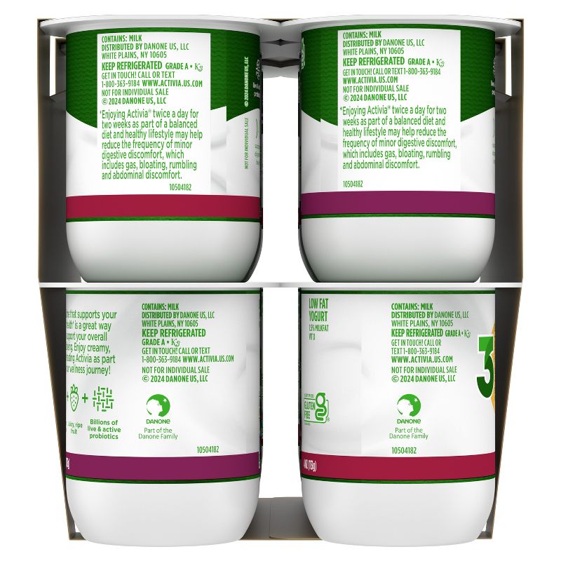 Activia Probiotic Black Cherry &#38; Mixed Berry Yogurt Variety Pack - 12ct/4oz Cups, 6 of 10