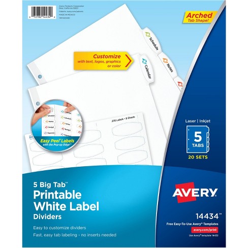 Avery Mini Binder Filler Paper 5-1/2 x 8 1/2 7-Hole Punch College Rule  100/Pack 