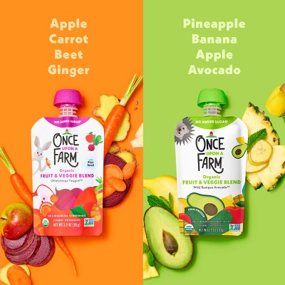 Once Upon a Farm Fruit & Veggie Variety Pack - 12.8oz/4ct