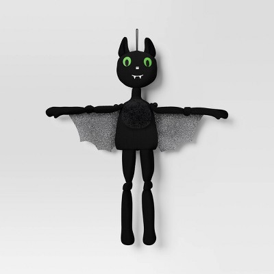 Hanging Knit Bat Character Decorative Sculpture - Hyde and EEK! Boutique™ Black
