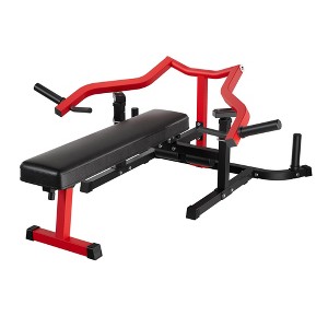 Chest Press Machine, Home Gym Chest Workout Machine with Adjustable Bench – Converging Arms Flat/Incline/Decline 450LBS Capacity Space - 1 of 4